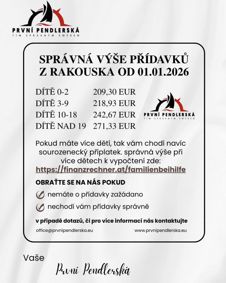 Nárok na přídavky z Rakouska?